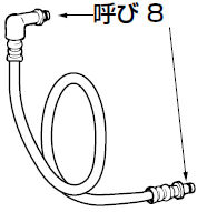 LIXIL(INAX)本体給水ホース(1350mm)CWA-27D