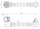 TOTO(トートー)フレキシブルホース(クイックファスナータイプ)(1180mm)TCA162(2)