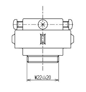 TOTO(トートー)取り付け部品(ストレートパイプ用)THD2