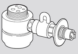 Panasonic(パナソニック)食器洗い乾燥機用分岐栓シングル分岐水栓・KVK社用CB-SKH6 2
