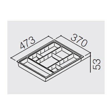TOTO(トートー)カトラリートレーW450用(配管スペースあり用)KSOC4550ATXR
