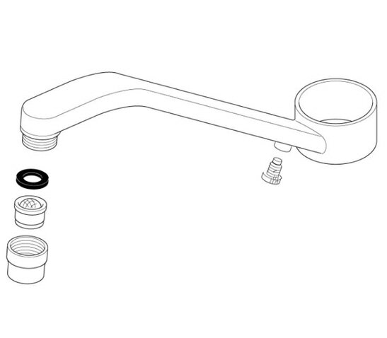 KVK（旧MYM）キッチン水栓用パイプ 寒冷地用 230mm【1個入】KPP488NA