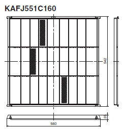 ダイキンロングライフフィルターKAFJ551C160
