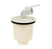 テクノテック防水パン用縦引トラップ（T.Tトラップ）SDT-W-W1（アイボリーホワイト）