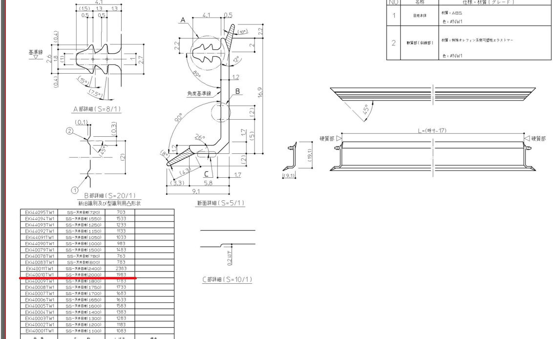 TOTO�ʥȡ��ȡ��ˡ� SSŷ�����ϡ�L=2000��EKI40010TW1
