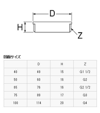 SAN-EI（三栄水栓）　外ネジ防虫目皿H46-50