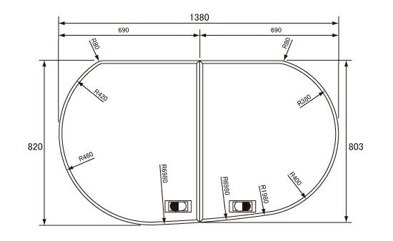 Panasonic(パナソニック)　16タマゴR　薄型断熱風呂フタGKU74KF8T2RS