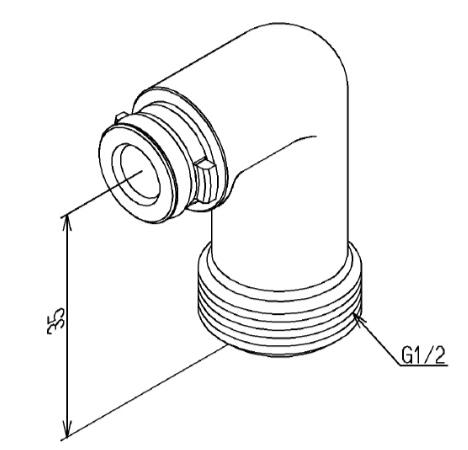 TOTO　エルボ　TH5G0338A