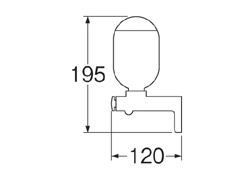 日の出ショッピングサイトのSANEI(三栄水栓)プッシュ石ケン水容器W111｜アングル2