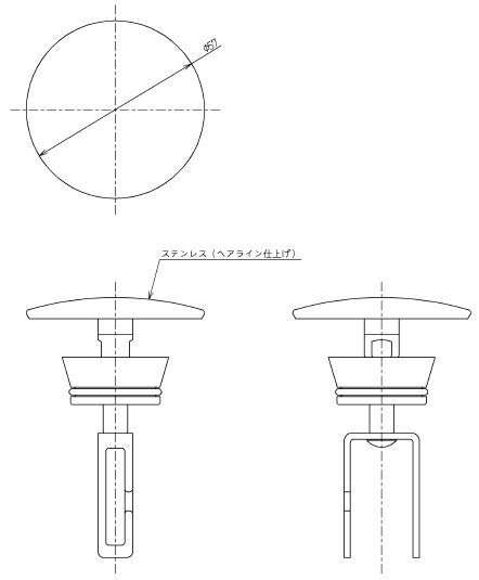 TOTO(トートー)目皿付き排水栓カバー(洗面器用、ステンレス仕様)THD78