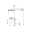 前澤化成工業ポリプロピレン製雨水浸透マスSUM-TM300多孔 5個セット42157