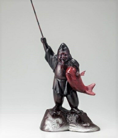 恵比須さまの置物 恵比須17号(高さ48cm) 高岡銅器の置物 送料無料