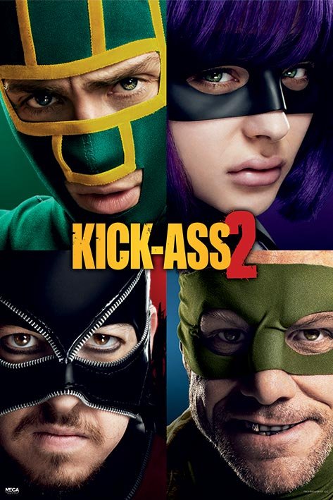 キックアス2 映画ポスター 木製アートフレーム付 クロエ グレース モレッツ キック・アス2 KICK ASS2 91.5×61cm