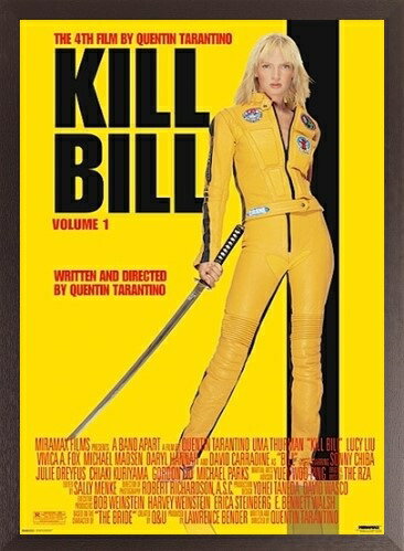 キルビル 映画ポスター 木製アートフレーム付 キル・ビル タランティーノ監督 KILL BILL