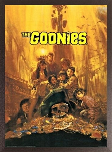 グーニーズ 映画ポスター 木製アートフレーム付 91.5 61cm GOONIES TREASURE