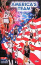 USA バスケットボール アメリカチーム ポスター 木製アートフレーム付