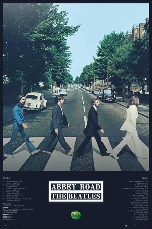 r[gY ArCE[h |X^[ yʃA~tBbgt[t 91.5~61cm Abbey Road Tracks