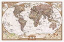アンティーク世界地図 ポスターフレームなし 91.5×61cm 旧世界地図(3)