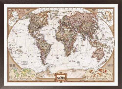 楽天市場】世界地図 ポスター アンティーク（本・雑誌・コミック