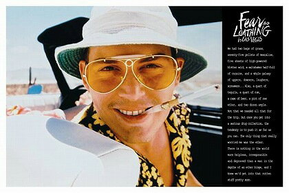 ラスベガスをやっつけろ Fear Loathing In Las Vegas 映画ポスター 軽量アルミ製フィットフレーム付 91.5×61cm