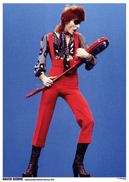 デヴィッドボウイ ポスター 木製アートフレーム付 デヴィッド ボウイ David Bowie Holland 1974