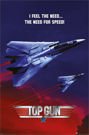 トップガン The Need for Speed 映画ポスター 木製アートフレーム付 TOP GUN