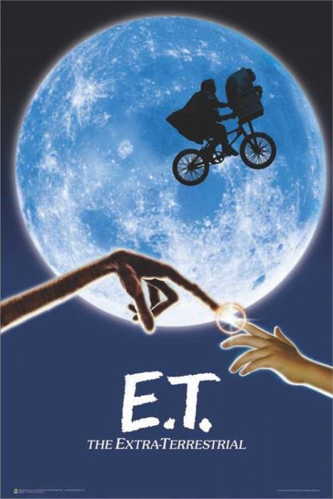 E.T. 映画ポスター 軽量アルミ製フィットフレーム付 91.5 61cm ET スティーブンスピルバーグ監督