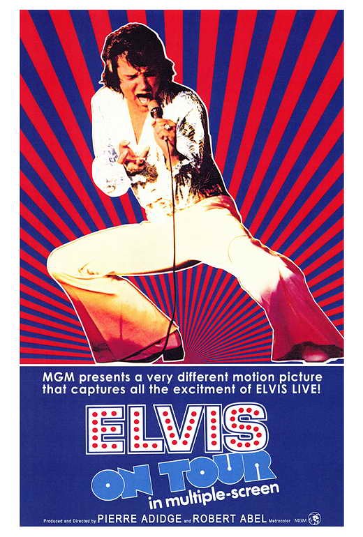 エルヴィスプレスリー エルヴィス・オン・ツアー1972 ポスター シアターサイズ 101.6×68.6cm 軽量アルミ製フィットフレーム付 ELVIS ON TOUR 1972