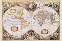 世界地図 ポスター 91.5×61cm 木製アートフレーム付