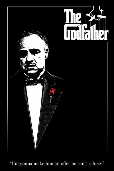 ゴッドファーザー 映画ポスター 軽量アルミ製フィットフレーム付 91.5×61cm マーロンブランド ゴッド・ファーザー GODFATHERのサムネイル