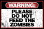 Ӥ˱¤ͿʤǤ ݥ ̥եåȥե졼 91.561cm Warning Zombies