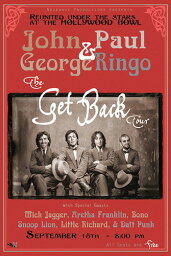 ビートルズ ザ・ゲット・バック・ツアー ポスター 木製アートフレーム付 The Get Back Tour