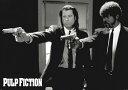 パルプフィクション 映画ポスター 軽量アルミ製フィットフレーム付 91.5×61cm パルプ・フィクション PULP FICTION DUO GUNS