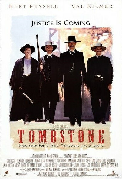 トゥームストーン Tombstone 映画ポスター 軽量アルミ製フィットフレーム付 91.5×61cm