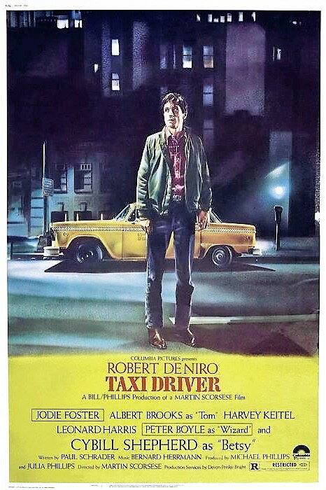 楽天美術工芸の檜屋映画ポスター タクシードライバー ロバートデニーロ主演 映画Taxi Driverのポスター 軽量アルミ製フィットフレーム付 91.5×61cm タクシー・ドライバー　ロバート・デ・ニーロ