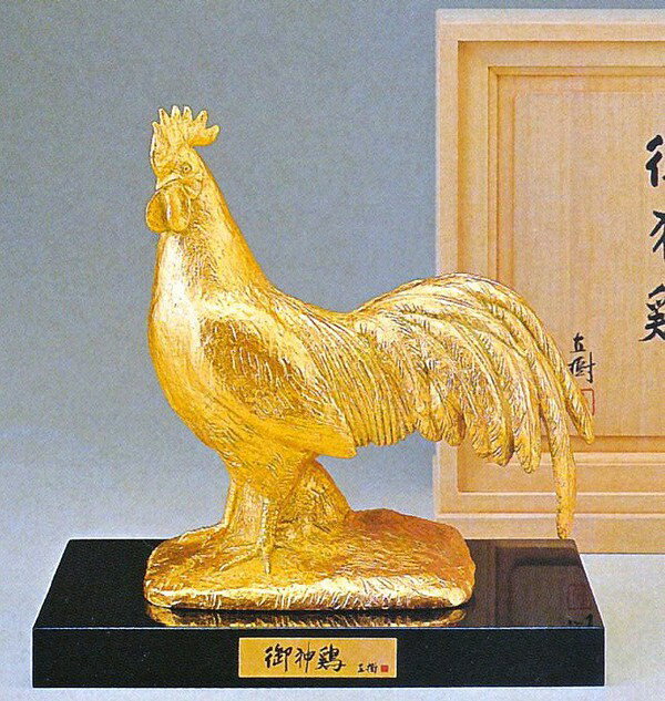 金色の鶏の彫刻 」TSL/謝瑞麟店 金運 子孫繁栄 運気アップ置物 金色の鶏の彫刻 」TSL/謝瑞麟店 金運 子孫繁栄 運気アップ置物