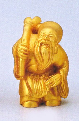 乐天商城 - 開運の置物 吉祥福禄寿 桐箱付 高岡銅器 送料無料