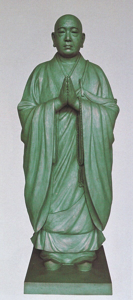 法然上人の銅像 高さ180cm 法然上人像 熊谷友児作品 高岡銅器の神仏具