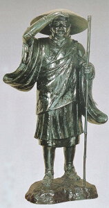 親鸞聖人の銅像 70号 高さ205cm 般若純一郎作品 高岡銅器の神仏具 送料無料