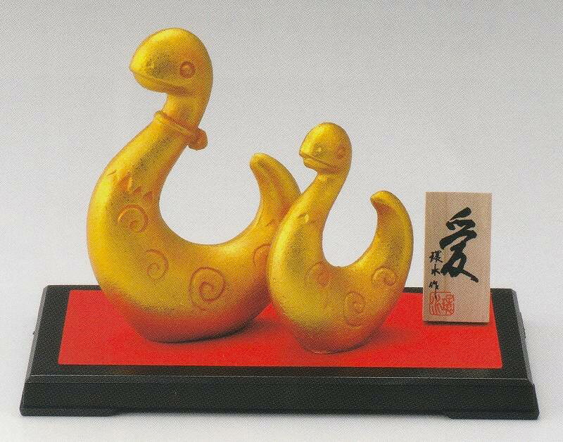 乐天商城 - 巳の置物 愛 環水作品 干支の置き物 高岡銅器の縁起干支 巳年 蛇の置物