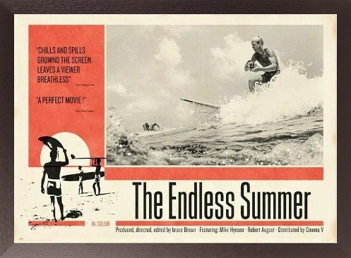 エンドレス・サマー 映画ポスター 木製アートフレーム付 The Endless Summer 91.5×61cm