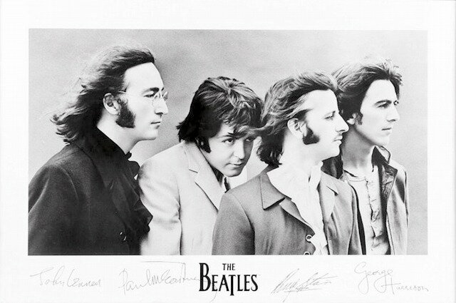 r[gY Signatures |X^[ yʃA~tBbgt[t 91.5~61cm The Beatles