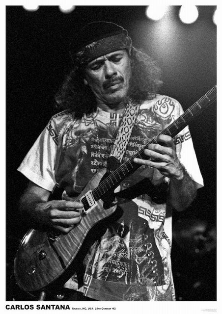 サンタナ ポスター 木製アートフレーム付 カルロス・サンタナ Carlos Santana