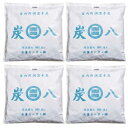 出雲カーポン 炭八 室内用 大袋(12L)4袋セット (45cm×45cm×厚さ7cm 重量1300g)調湿木炭 除湿