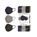 NISHIKIN FIRST IMPRESSION MASK マスク 不織布 冷感マスク 3色27枚入 大人用サイズ(ふつう) ネイビー グレー ブラック 接触冷感 プリーツ型 おしゃれ カラー 個包装 メンズ 冷感マスク