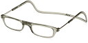 (クリックリーダー)Clic Readers 老眼鏡・リーディンググラス クリアグレー +1.50 老眼