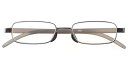 ウルトラ スリム 超 薄型 軽量 老眼鏡 (専用スリムケース付き) メンズ ガンメタ +2.50