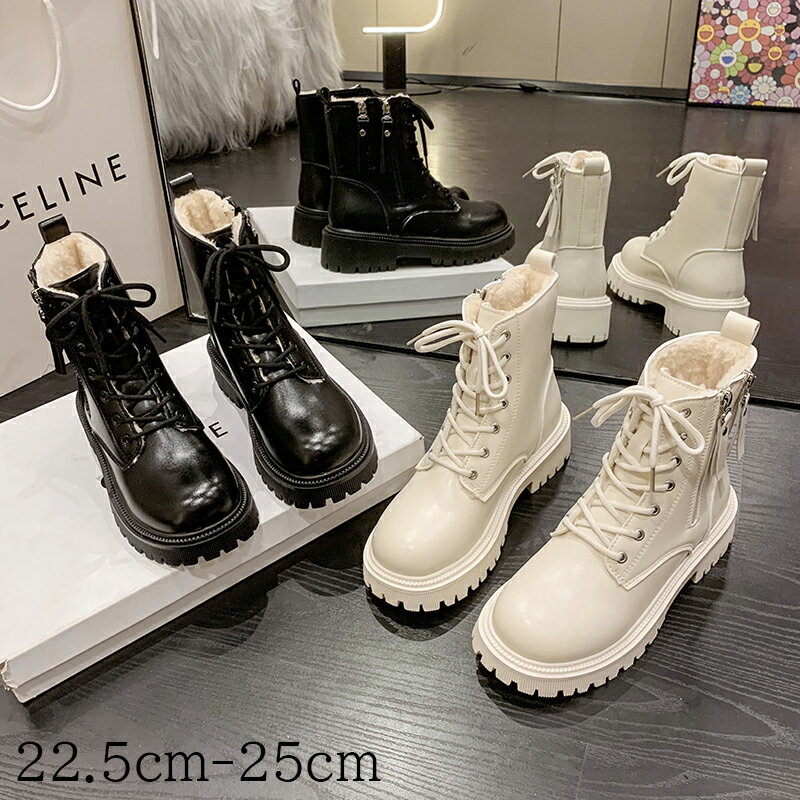 【送料無料】ショートブーツ レディース 秋 冬 厚底太ヒール 5.5cm シンプル ショートブーツ 軽量 ブーティ ストーム 美脚 チャンキーヒール プラットフォーム ショート 無地 通勤 歩きやすい 疲れにくい 軽量 秋冬 韓国 可愛い