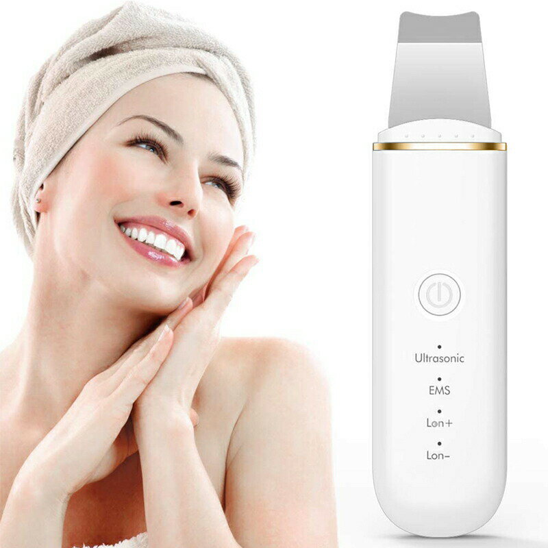 【10％OFFクーポン】ウォーターピーリング 美顔器 ピーリング 超音波 スキンスクラバー 顔 スパチュラ ..