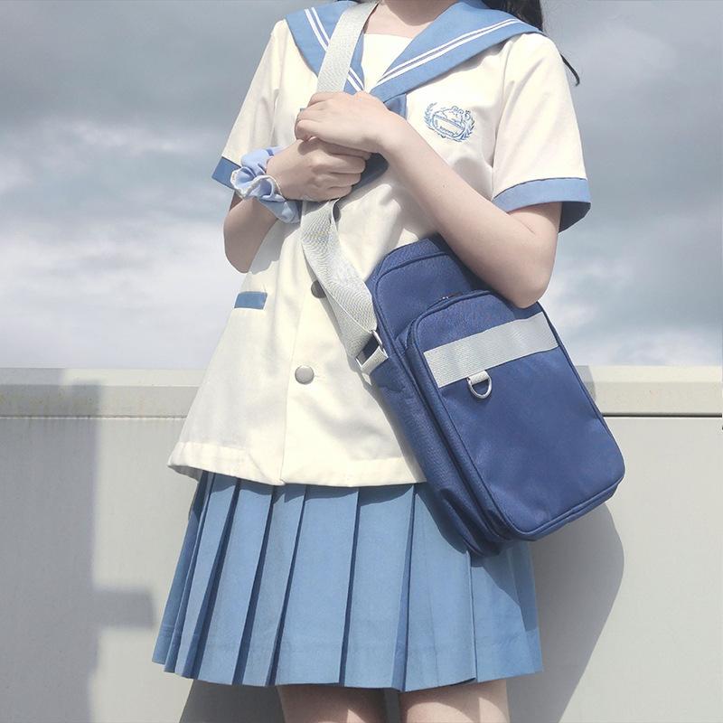 乐天商城 - 【送料無料】スクールバッグ ショルダーバッグ 女子 スクバ 高校生 中学生 通学 A4 サブバッグ 男女兼用　使いやすい　レディース